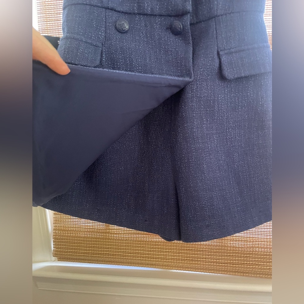TUCKERNUCK POMANDER PLACE Navy Tweed Campbell Romper size Small S NWT - Picture 6 of 8